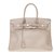 Hermès HERMES BIRKIN 35 two-color in epsom taupe, blue interior, Palladie silver metal trim, Very good condition ! Leather  ref.171762