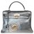 Hermès Hermes Kelly bag 32 returned in black box leather customized "Horse" # 50 by PatBo  ref.171805