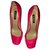 Le Silla Heels Pink Leather  ref.105090