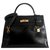 Hermès hermes kelly 32 Sellier Box Black Leather  ref.171959