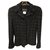 Chanel Jackets Black Silk Wool Polyamide  ref.172059