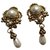 Christian Dior Pearl earring. Golden Metal  ref.172136