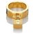 Hermès Hermes Anel de ouro encantos Cadenas cachecol anel Dourado Metal  ref.172341