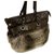 Chanel Grande sacola do cliente 38 cm Marrom Castanho escuro Couro  ref.172355