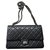 Chanel 2.55 Black Leather  ref.172385