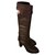 Louis Vuitton,Legacy High Boots Dark brown Leather  ref.172441