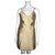 No 21 Golden brocade dress Cotton Polyester Polyamide  ref.172481