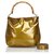 Gucci Yellow Bamboo Patent Leather Shoulder Bag Wood  ref.172511