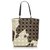 Dior Brown Cannage Embossed Pony Hair Malice Tote Bag White Dark brown Leather  ref.172577