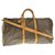 Louis Vuitton Monogram Keepall Bandouliere 60 Boston Brown Cloth  ref.172609