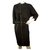 Dsquared2 Dsquared 2 Black Dolman 3/4 Sleeves Knee Length Zipper Dress size 42 IT , superb Wool  ref.172647