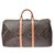 Louis Vuitton Monogram Keepall 55 Brown Cloth  ref.172670