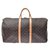 Louis Vuitton Monogram Keepall 55 Brown Cloth  ref.172671