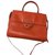 Prada Handbags Orange Leather  ref.173137