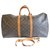 Louis Vuitton keepall 55 Bandoulière Brown Leather Cloth  ref.173261