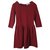 Ganni Dresses Dark red Cotton Elastane  ref.173467