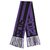 GCDS Logo unisex scarf Black Purple Wool  ref.173518