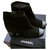 Chanel Ankle Boots Black Suede  ref.173606