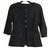 Chanel jaqueta de tweed trançada Preto  ref.173620
