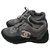 Chanel sneakers Suede Gris  ref.173627