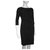 Dkny Black draped dress Polyester Viscose Elastane  ref.173633