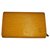 Louis Vuitton carteiras Amarelo Couro  ref.173649