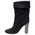Chloé Ankle Boots Black Dark grey Leather  ref.173741