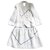 Chanel Terno de saia de padrão geométrico de pista Branco  ref.173768