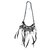 Chanel Long necklaces Black Grey Eggshell Wool Metal  ref.173777
