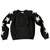 Zoe Karssen Round neck sweater Black White Cotton  ref.173804
