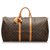 Louis Vuitton Brown Monogram Keepall 55 Leather Cloth  ref.173876
