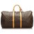 Louis Vuitton Brown Monogram Keepall 55 Leather Cloth  ref.173883
