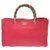Gucci Bamboo Shopper Red Leather  ref.173927