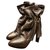 Céline Celine Brown Boots Dark brown Leather  ref.173968
