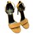 Amber Sandals in Camel Saint Laurent Suede Beige Light brown  ref.174034