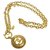 Chanel Gold Tone CC Dourado Ouro amarelo  ref.174056