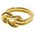 Hermès Anel lenço Hermes Dourado Metal  ref.174057