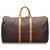 Louis Vuitton Brown Monogram Keepall 55 Leather Cloth  ref.174073
