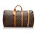 Louis Vuitton Brown Monogram Keepall Bandouliere 60 Leather Cloth  ref.174086