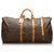 Louis Vuitton Brown Monogram Keepall Bandouliere 60 Leather Cloth  ref.174097