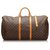 Louis Vuitton Brown Monogram Keepall Bandouliere 60 Leather Cloth  ref.174110