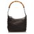 Gucci Black Bamboo Nylon Shoulder Bag Cloth  ref.174141