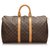 Louis Vuitton Brown Monogram Keepall 45 Leather Cloth  ref.174334