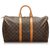 Louis Vuitton Brown Monogram Keepall 45 Leather Cloth  ref.174337