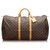 Louis Vuitton Brown Monogram Keepall 60 Leather Cloth  ref.174345
