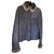 Chanel Sheepskin jacket with chinchilla collar Grey Lambskin  ref.174407