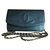 Wallet On Chain Chanel Handtaschen Schwarz Leder  ref.174439