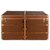 Autre Marque Superb Mail Trunk "In the United conditions" in brown canvas, CIRCA 1900 Leather Cloth Wood  ref.174520