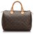 Louis Vuitton Brown Monogram Speedy 30 Leather Cloth  ref.174598