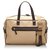 Prada Brown Canvas Travel Bag Beige Leather Cloth Cloth  ref.174599